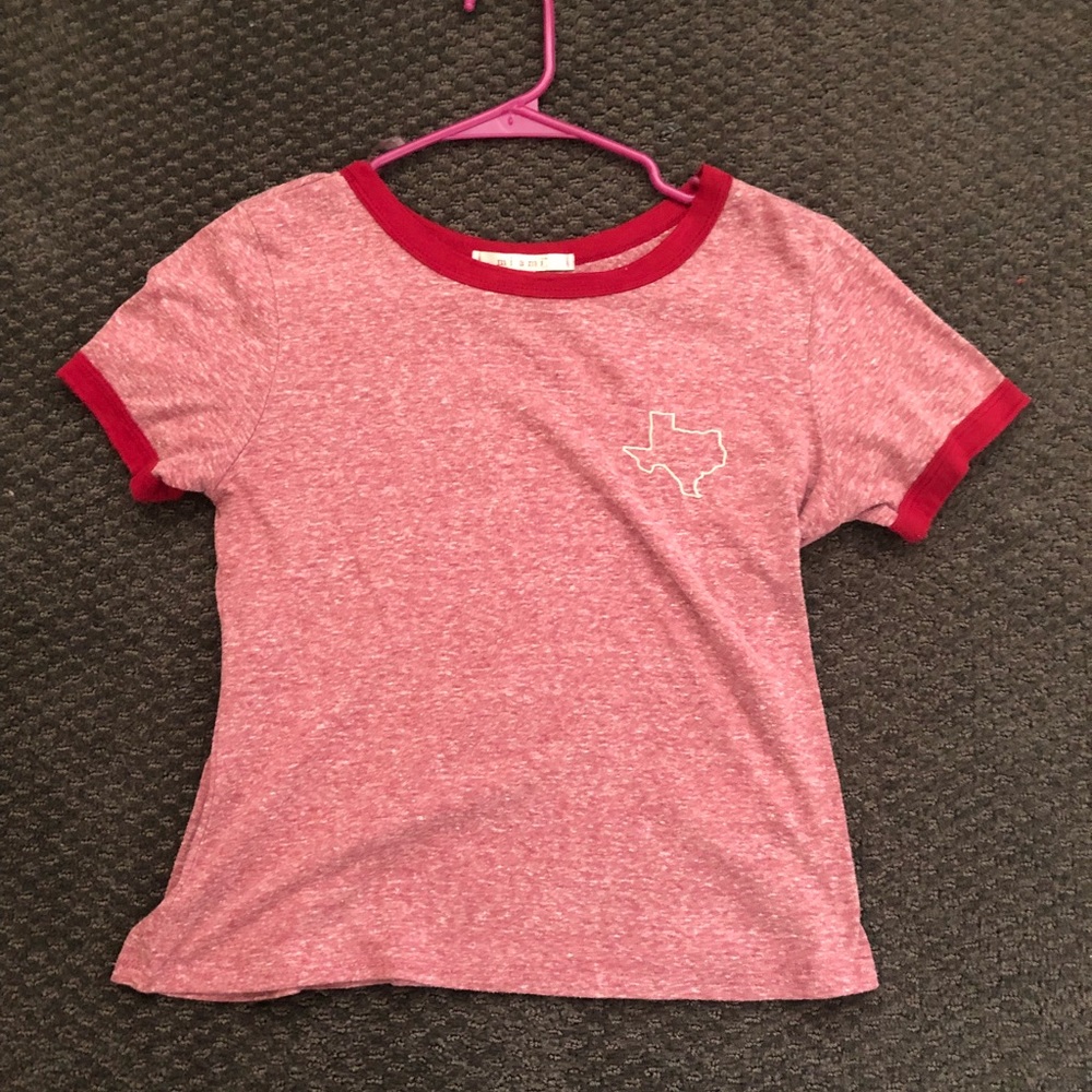 Maroon Texas tee